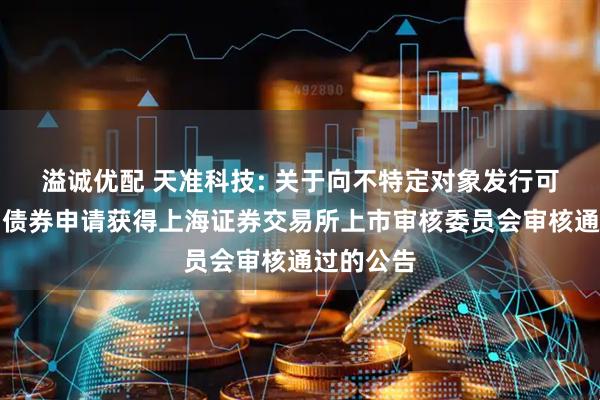 溢诚优配 天准科技: 关于向不特定对象发行可转换公司债券申请获得上海证券交易所上市审核委员会审核通过的公告